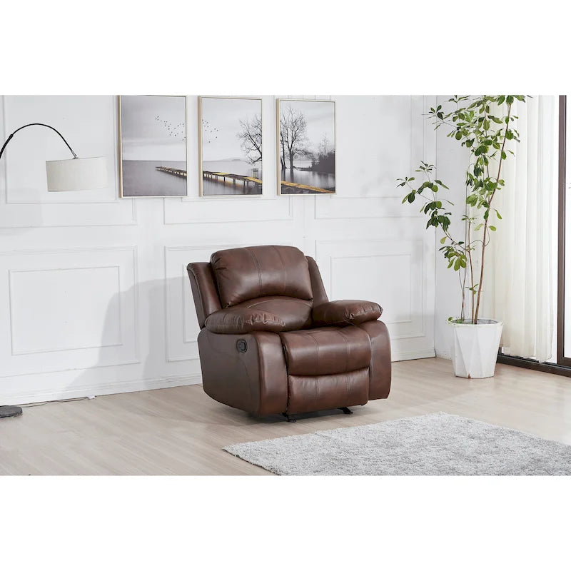 Traditional Fabric Pushback Recliner