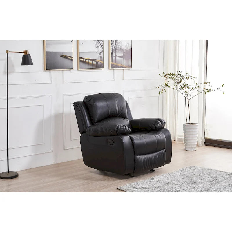Traditional Fabric Pushback Recliner