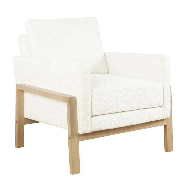 Modern Wood Frame Accent Chair
