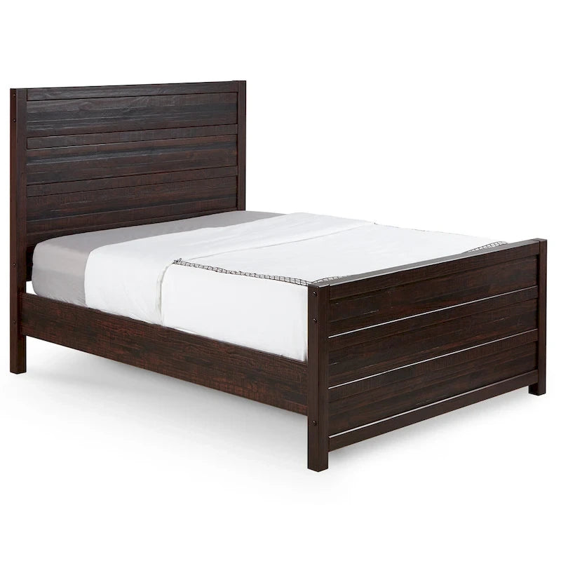 Rustikální manželská postel King Size v barvě Antique Grey