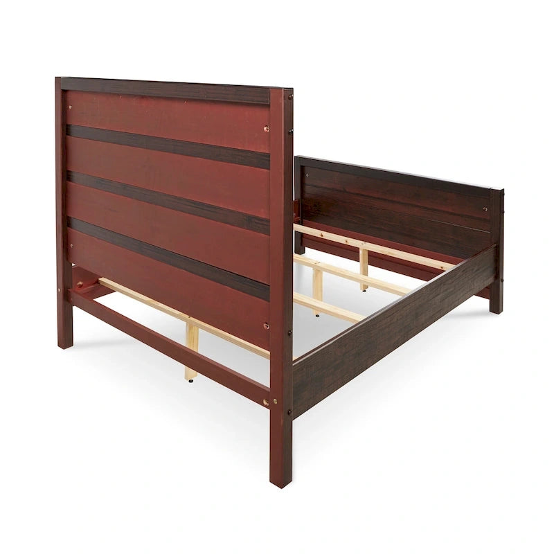 Rustikální manželská postel King Size v barvě Antique Grey