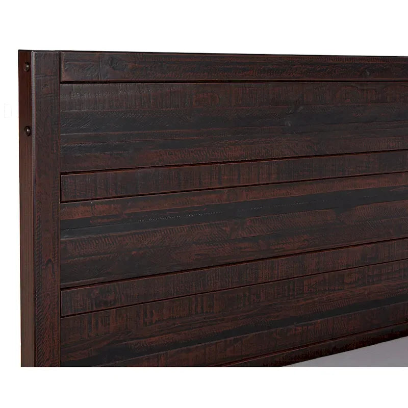 Rustikální manželská postel King Size v barvě Antique Grey