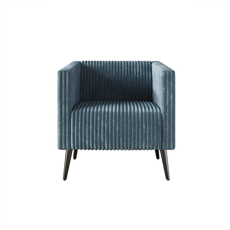 Corduroy Modern Velvet Upholstered Arm Chair