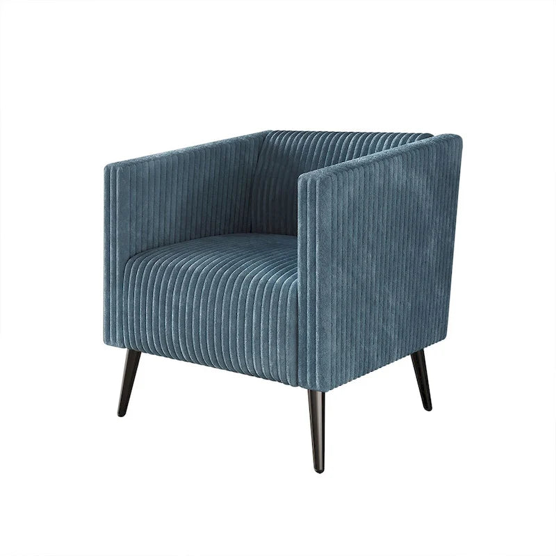 Corduroy Modern Velvet Upholstered Arm Chair