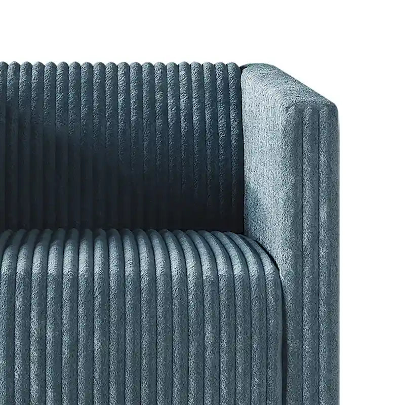 Corduroy Modern Velvet Upholstered Arm Chair