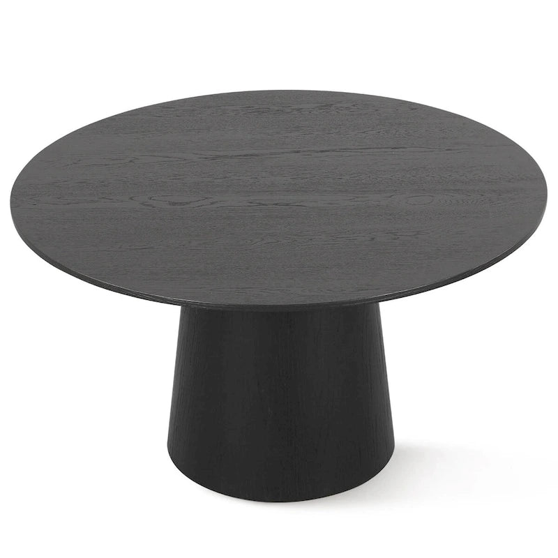 52 Solid Oak Round Pedestal Dining Table