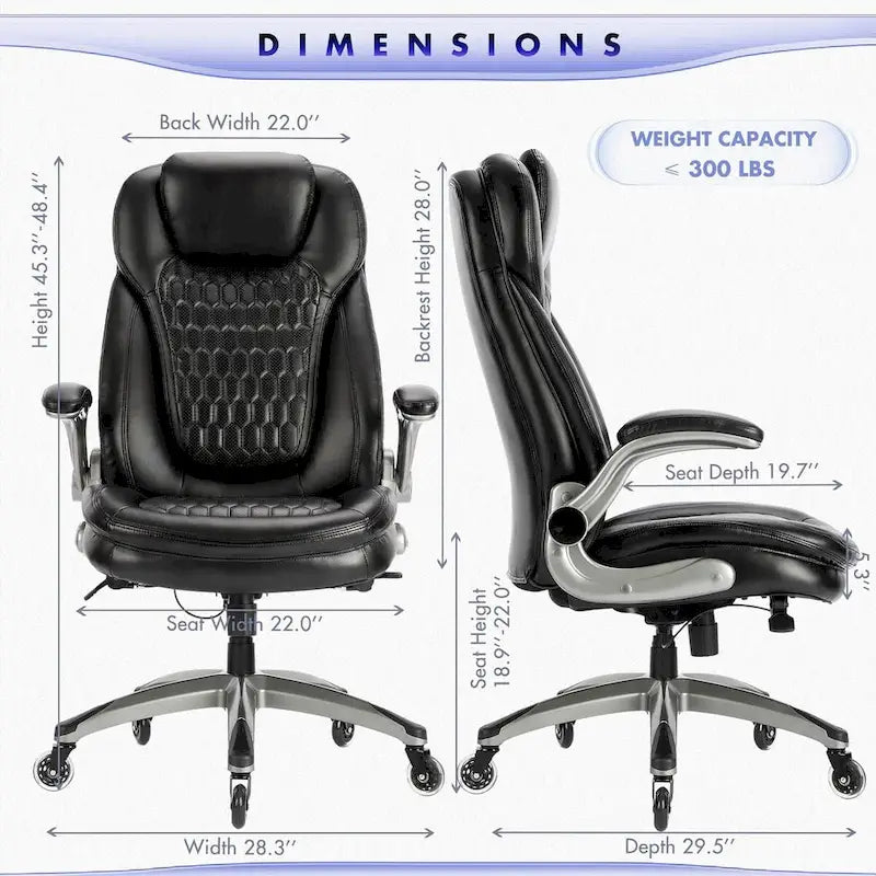 Ergonomická kancelářská židle na kolečkách s polstrovanými sklopnými područkami, nastavitelným náklonem a aretací, pro dospělé, do pracovny a k učení