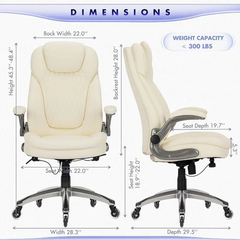Ergonomická kancelářská židle na kolečkách s polstrovanými sklopnými područkami, nastavitelným náklonem a aretací, pro dospělé, do pracovny a k učení