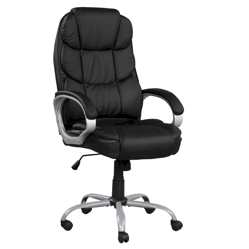 Ergonomická otočná kancelářská židle se středně vysokým opěradlem a polstrovanými područkami