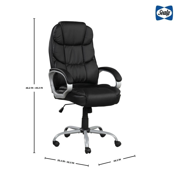 Ergonomická otočná kancelářská židle se středně vysokým opěradlem a polstrovanými područkami